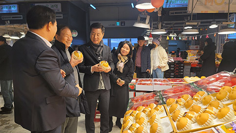 인천농협, 남촌도매시장 찾아 설명절 농산물 수급상황 점검