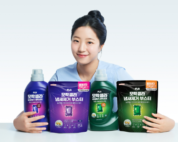 LG생활건강(대표 이정애)은 테크와 피지, 아우라 등 세탁 용품 주요 브랜드 전속 모델로 탁구선수 신유빈을 발탁했다고 6일 밝혔다. /사진=LG생활건강