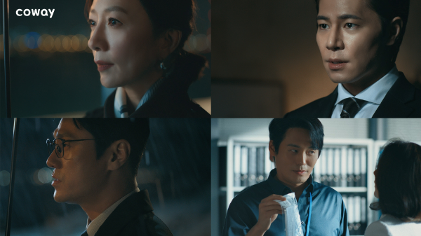 코웨이(대표 서장원)가 배우 김희애, 이규형, 최영준, 최대훈을 주인공으로 한 룰루 비데 신규 광고 ‘더블’ 시리즈가 공개 한 달 만에 SNS 누적 조회수 3000만 뷰를 돌파했다고 13일 밝혔다. /사진=코웨이