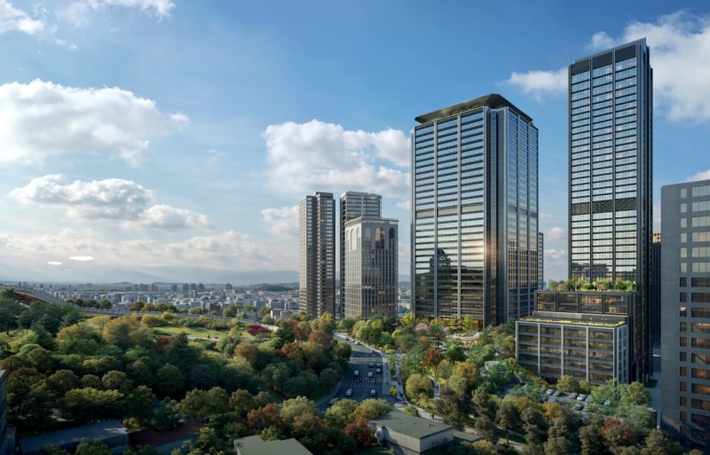 서울역 밀레니엄 힐튼호텔 부지 개발사업 조감도./사진제공=현대건설