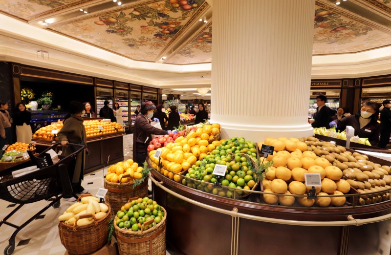 신세계마켓 과일코너. /사진제공=신세계백화점