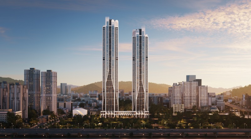 부산 ‘블랑 써밋 74’ 투시도. / 사진제공=대우건설