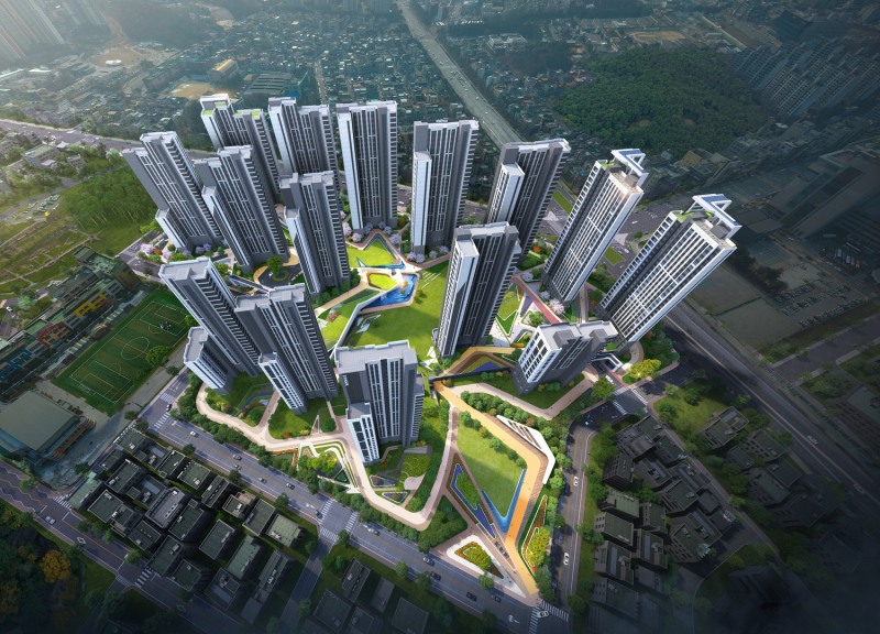 원주 단계주공아파트 재건축 조감도. / 사진제공=HDC현대산업개발