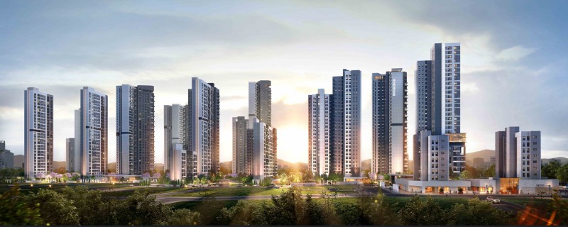 서울 송파구 대림가락·한양3차 통합 재건축 투시도. / 사진제공=삼성물산