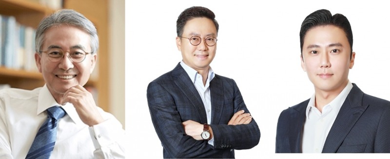 BGF 홍석조 회장, 홍정국 부회장, 홍정혁 사장(왼쪽부터)./사진제공=BGF리테일