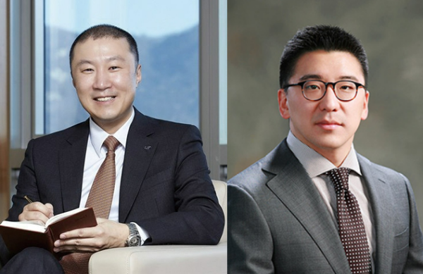 (왼쪽부터) 구자은 LS그룹 회장과 구본혁 인베니(구 예스코홀딩스) 부회장. /사진제공=LS그룹
