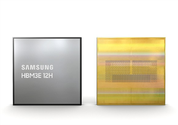 Samsung Electronics HBM3E 12-layer product image. / Photo = Samsung Electronics