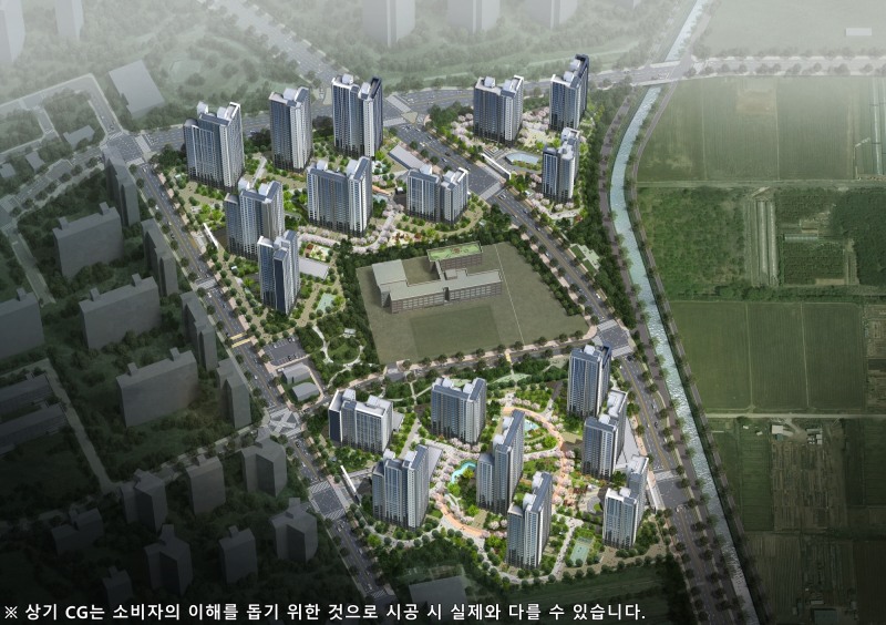 해링턴 플레이스 풍무 조감도./사진제공=효성중공업