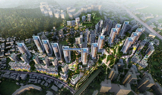 서대문구 북아현3구역 재개발 조감도./사진제공=북아현3구역