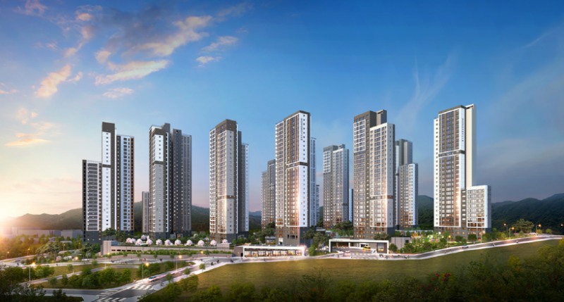 클러스터용인 경남아너스빌 투시도./사진제공=SM그룹