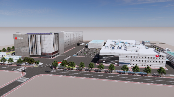 농심(대표 이병학)의 새로운 수출전용 생산기지 ‘부산 녹산 수출전용공장’(이하 녹산 수출공장)이 착공식을 갖고, 본격적인 공장 건립에 27일 착수했다. /사진=농심