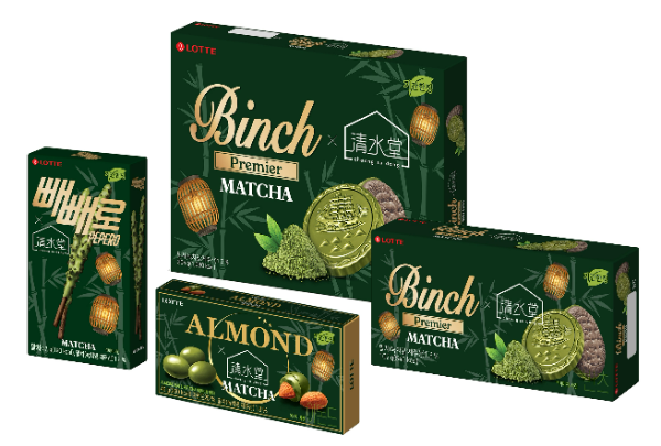 롯데웰푸드(대표 이창엽)는 도심 속 푸른 정원과 말차 메뉴로 유명한 카페 ’청수당’과 콜라보레이션한 말차맛 시즌 한정판 제품을 출시했다고 27일 밝혔다. /사진=롯데웰푸드