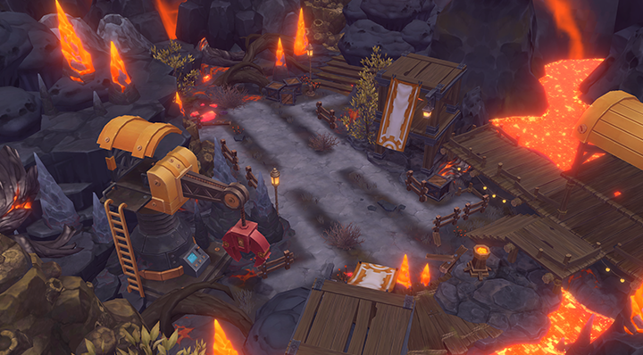 서머너즈 워:러쉬 타워 디펜스 모드 맵 전경. / 사진=컴투스