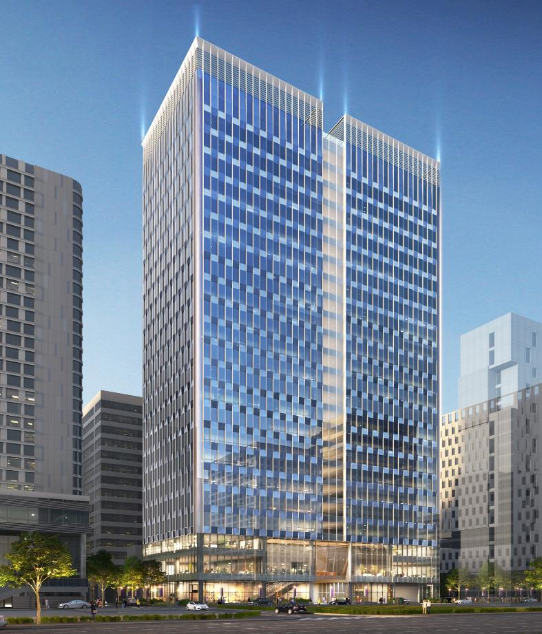 을지로3가 도시정비형 재개발구역 제1·2지구 오피스빌딩 조감도. / 사진제공=자이에스앤디