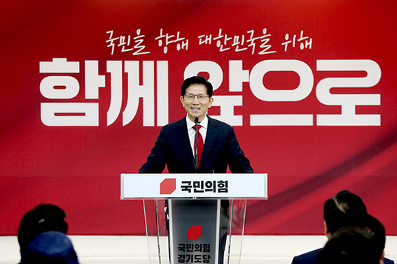 ▲ 김문수 국민의힘 대선후보가 발언을 하는 모습. 사진제공 = 김문수 캠프