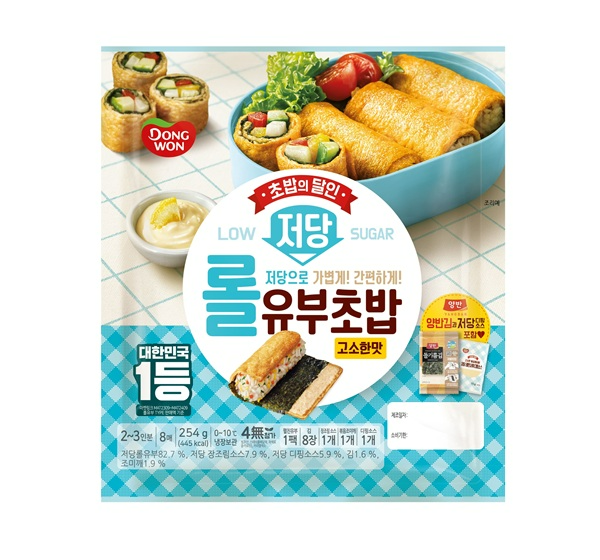 동원F&B(대표 김성용)가 건강과 간편함을 모두 담은 ‘저당 롤유부초밥(고소)’을 4일 출시했다. /사진=동원F&B