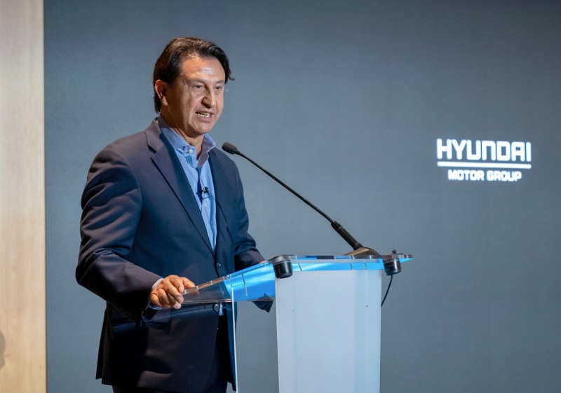 3일(화) 스페인 바르셀로나의 카탈루냐 콩그레스 센터(Palau de Congressos de Catalunya)에서 열린 FISITA WMC(FISITA World Mobility Conference)에서 현대차 대표이사 호세 무뇨스 사장이 기조연설을 진행하는 모습. / 사진=현대차그룹