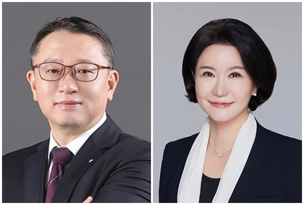 정진완 우리은행장(좌), 이은미 토스뱅크 대표(우)