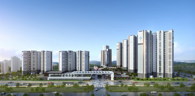 고덕 자연앤 하우스디 조감도. / 사진제공=경기주택도시공사
