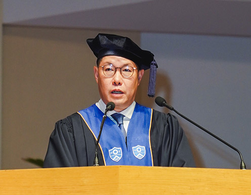 ▲ 조현상 부회장 연세대 졸업식 축사