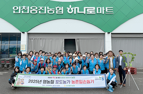 인천옹진농협, 영농철 집중 일손돕기 실시