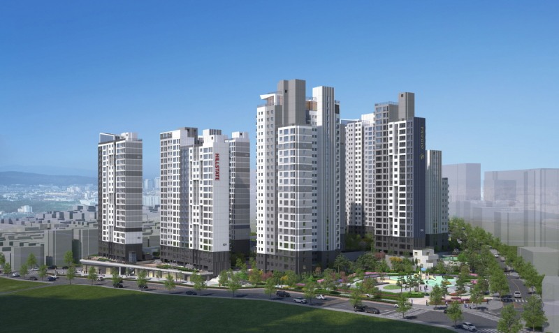 고척 푸르지오 힐스테이트 투시도./사진제공=대우, 현대건설 컨소