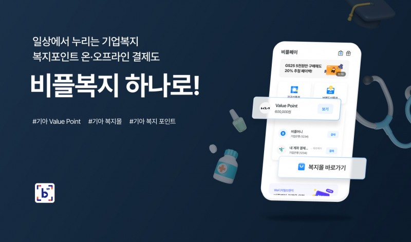 비즈플레이가 기아에 맞춤형 복지 서비스를 제공하며, 복지몰 및 복지포인트 운영 서비스를 본격화한다고 9일 밝혔다./사진 제공 = 웹케시