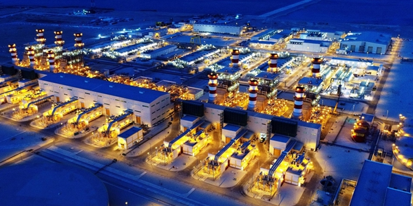 카타르 담수·발전 복합 발전시설 전경