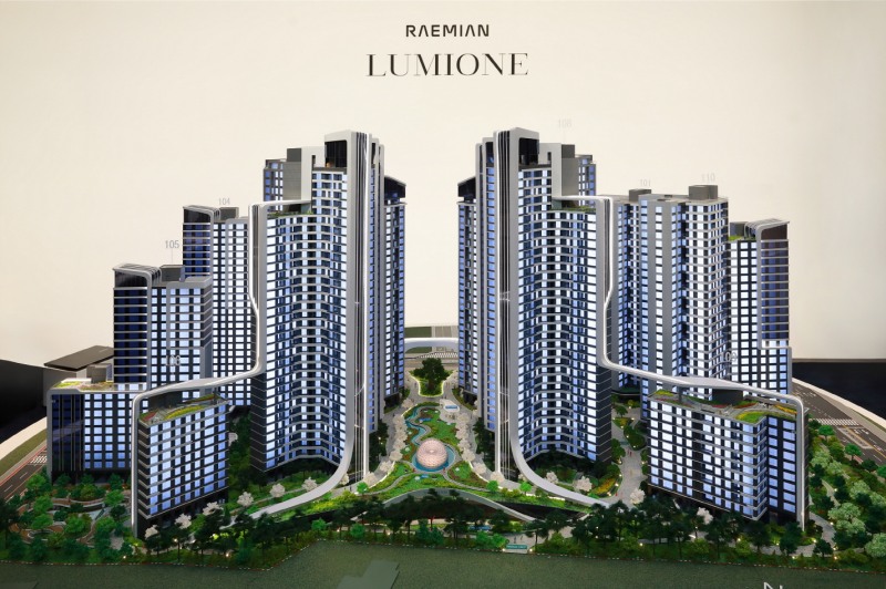 개포우성7차 '래미안 루미원' 홍보관 모형. /사진제공=삼성물산