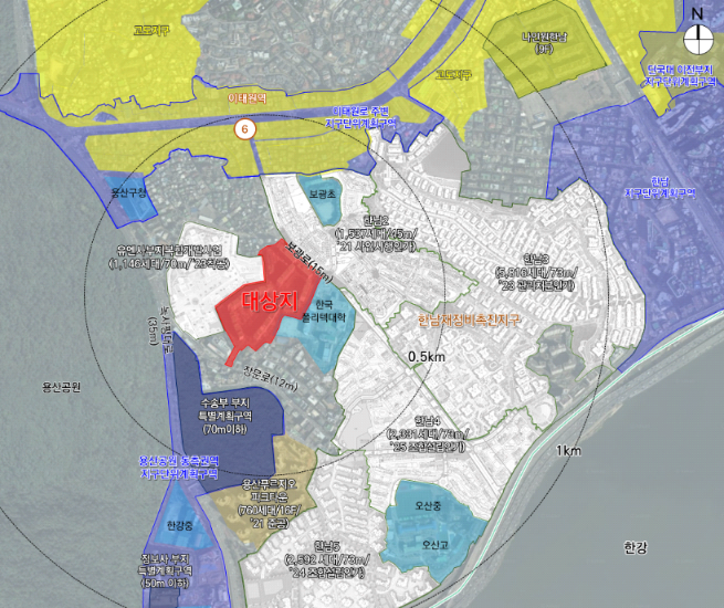 이태원 청화아파트 위치도./사진제공=용산구