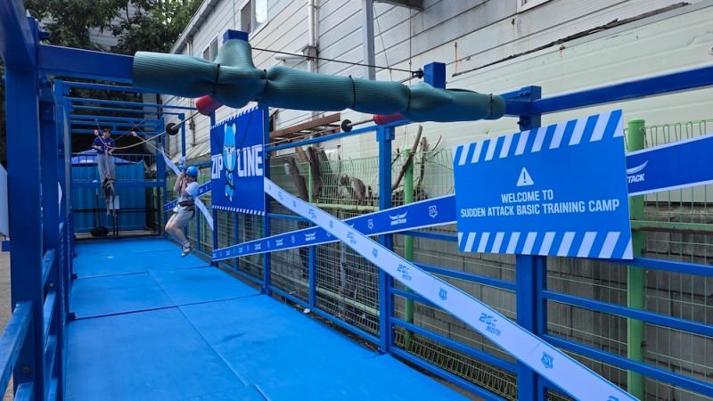 넥슨 온라인 FPS 게임 '서든어택' 이 서비스 20주년 팝업스토어 '서든캠프'를 열었다. / 사진=정채윤 기자