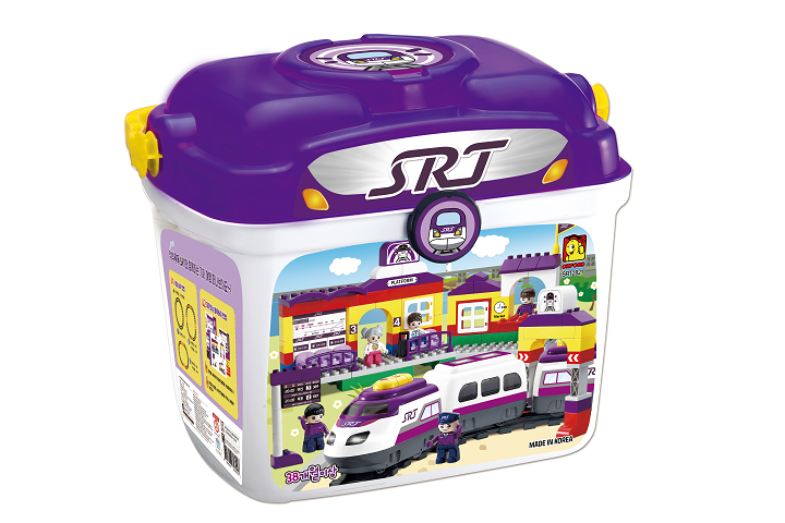 SR 국내 블록 완구 제조사 옥스포드와 협업해 SRT 열차 블록세트 신제품 출시./사진제공=SR