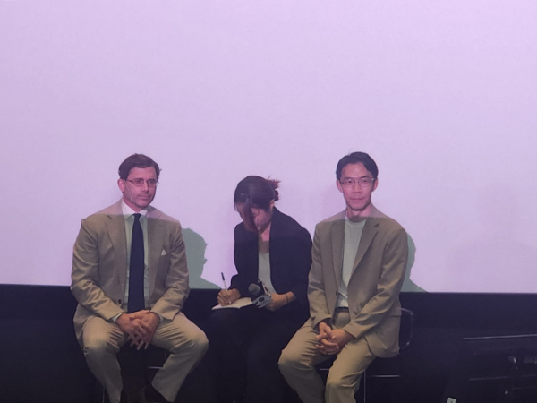 사진은 왼쪽부터 토마스 카소 네슬레코리아 대표와 아피왓 이리야피찻 네슬레코리아 커피사업부 부문장. /사진=손원태 기자