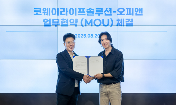 코웨이라이프솔루션(이하 코라솔, 대표 김명곤)이 병의원 플랫폼 오픈닥터(대표 오종관)와 ‘병원 정보 연계 서비스’ 제공을 위한 전략적 업무협약을 22일 체결했다. /사진=코웨이라이프솔루션