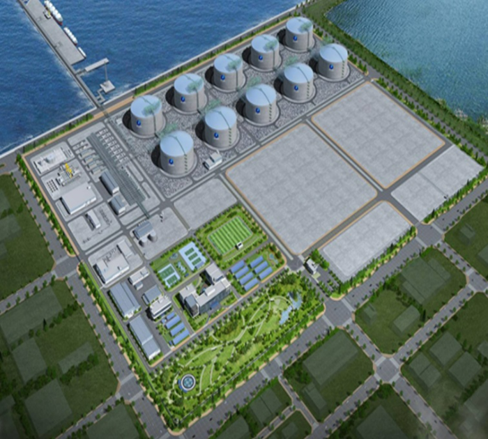 당진 LNG 생산기지 조감도. /사진제공=두산에너빌리티