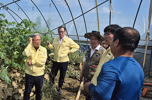 김병수 조합감사위원장, 전북 군산 수해 현장 살펴