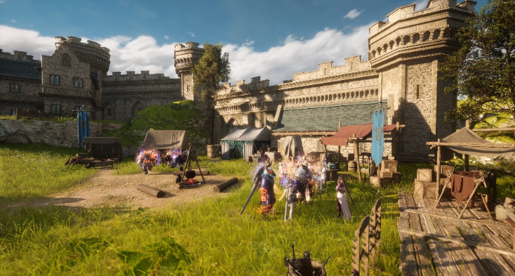 더 스타라이트 안전구역에서 이용자들기리 커뮤니케이션하는 모습. / 사진=컴투스