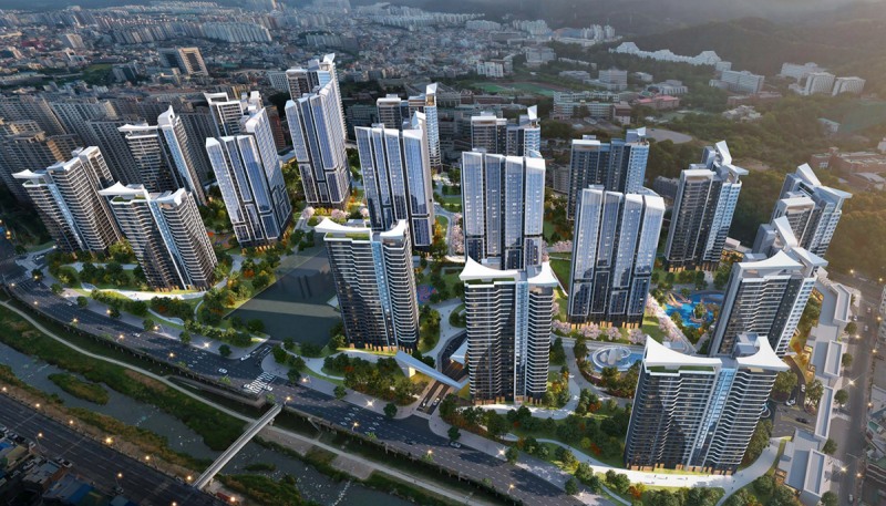 HDC현대산업개발이 선보이는 광주 학동4구역 재개발 사업 조감도./사진제공=HDC현대산업개발