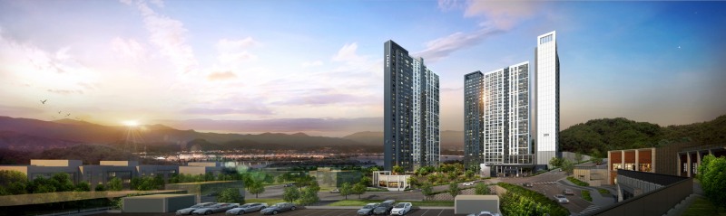 춘천 레이크시티 2차 아이파크 석경투시도./사진제공=HDC현대산업개발