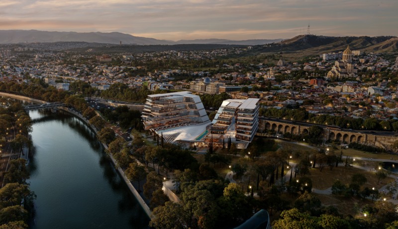 조지아 트빌리시 럭셔리 호텔 조감도./사진제공=희림