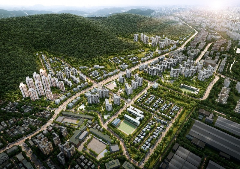 광명 구름산지구 개발 예정도./사진제공=유승건설