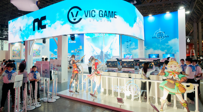 엔씨 브레이커스 도쿄게임쇼 부스 전경. / 사진=엔씨소프트