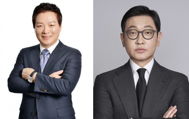 박주형 신세계백화점 대표이사(왼쪽), 문성욱 시그나이트 대표이사가 2026년 정기 임원인사에서 사장으로 승진했다. /사진제공=신세계그룹