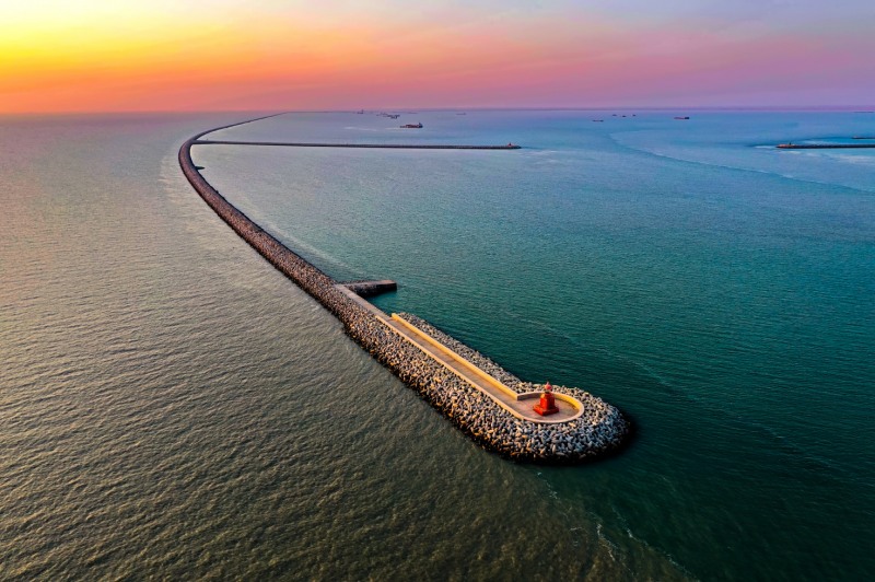 이라크 알포 방파제./사진제공=대우건설