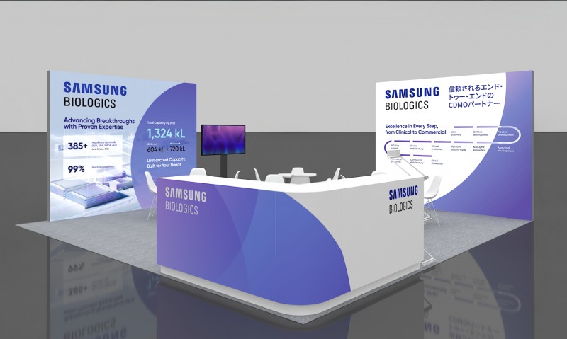 바이오 재팬 2025 삼성바이오로직스 부스 이미지. /사진=삼성바이오로직스