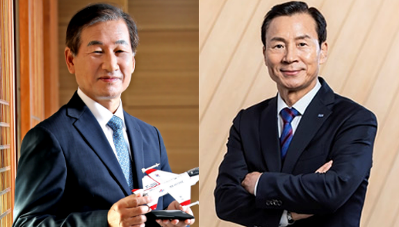 강구영 전 KAI 대표이사(왼쪽)와 신익현 LIG넥스원 대표이사. /사진제공=각 사