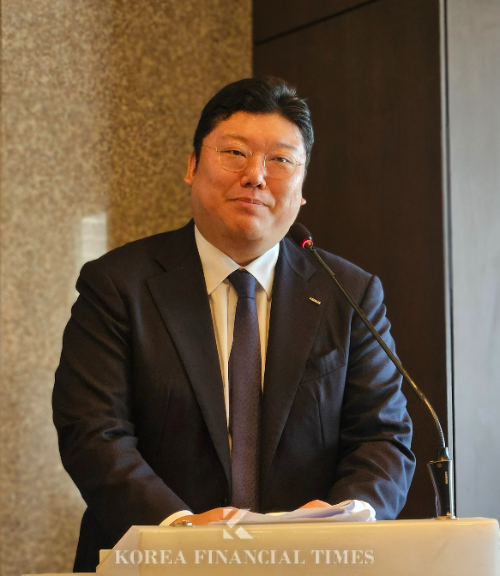이희환 에어버스코리아 대표이사가 16일 오전 서울 더플라자 호텔에서 기자간담회를 열고 발표하고 있다. /사진=신혜주 기자