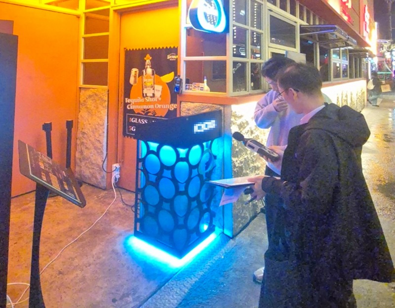 용산구청 관계자가 안전검검을 진행하는 모습./사진제공=용산구