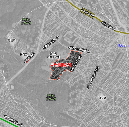 사당12구역 위치도./자료제공=동작구