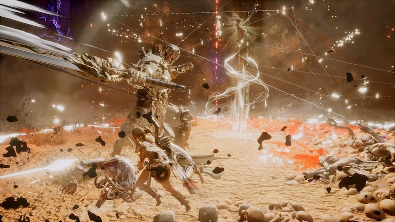 '프로젝트 이블베인' 타락한 도미니온 전투 장면. / 사진=넷마블